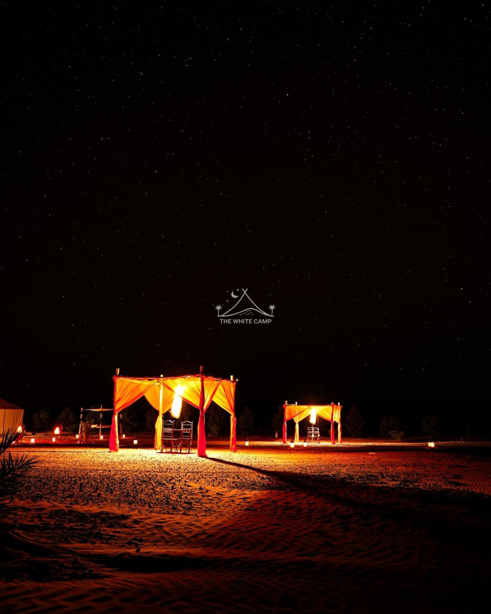 The White Camp - Your Merzouga Luxury Desert Camp & Erg Chebbi Dunes Camel Riding Экстерьер фото